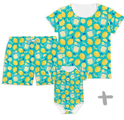 Combo Família Limão - Bebê, Mamãe e Papai - Mini Boo Store
