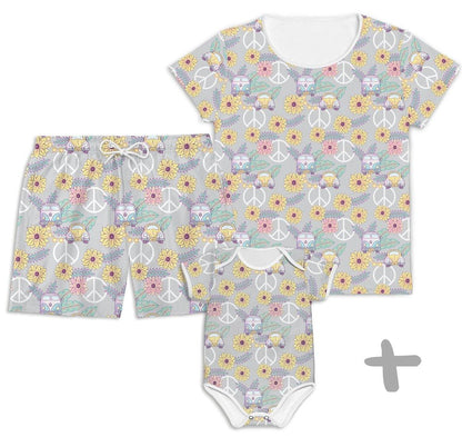 Combo Família Fusca - Bebê, Mamãe e Papai - Mini Boo Store