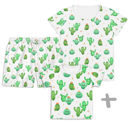 Combo Família Kids Cactos - Kids, Mamãe e Papai - Mini Boo Store