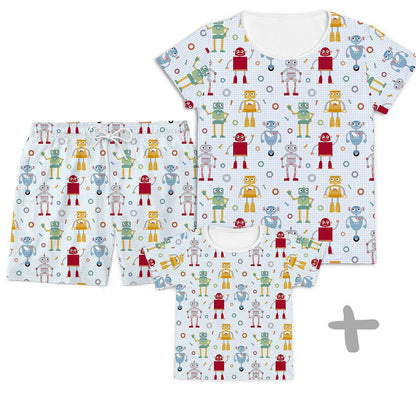 Combo Família Robôs - Kids, Mamãe e Papai - Mini Boo Store