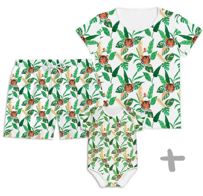 Combo Família Tigres - Bebê, Mamãe e Papai - Mini Boo Store