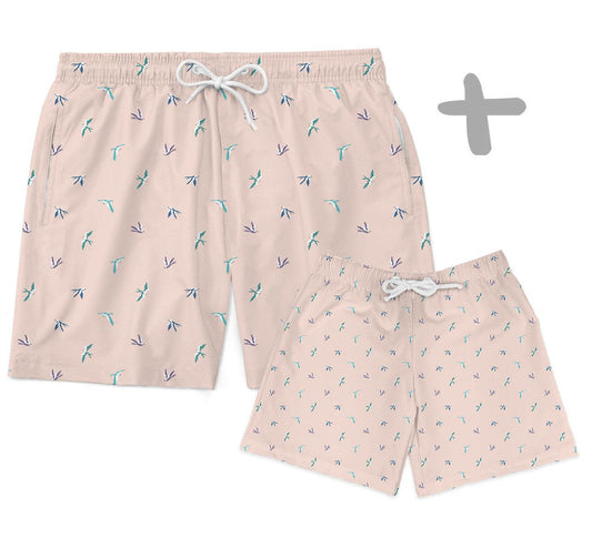 Shorts Tal Pai Tal Baby Andorinhas - Mini Boo Store