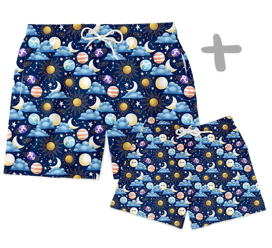 Shorts Tal Pai Tal Baby Constelação - Mini Boo Store