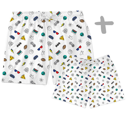 Shorts Tal Pai Tal Baby Geek - Mini Boo Store