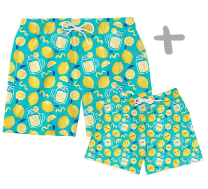 Shorts Tal Pai Tal Baby Limão - Mini Boo Store