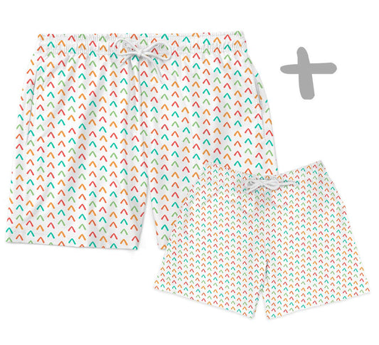 Shorts Tal Pai Tal Baby Setas Coloridas - Mini Boo Store