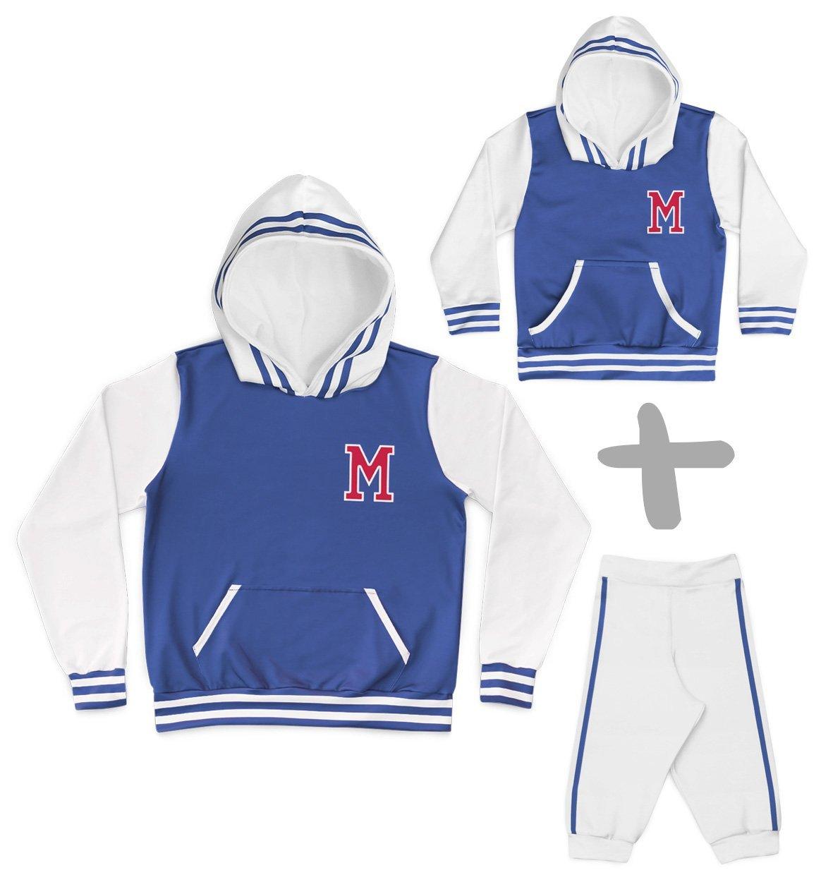 Tal Mãe Tal Baby Moletons College Azul Personalizados - Mini Boo Store