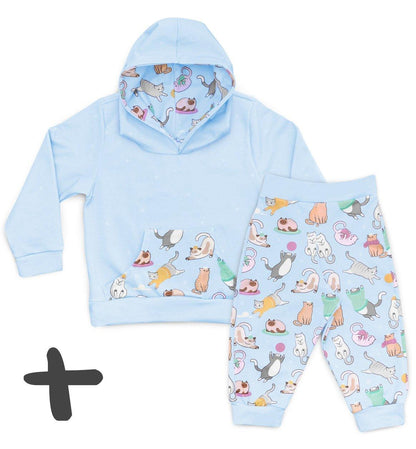 Conjunto Moletom + Calça Gatinhos - Mini Boo Store