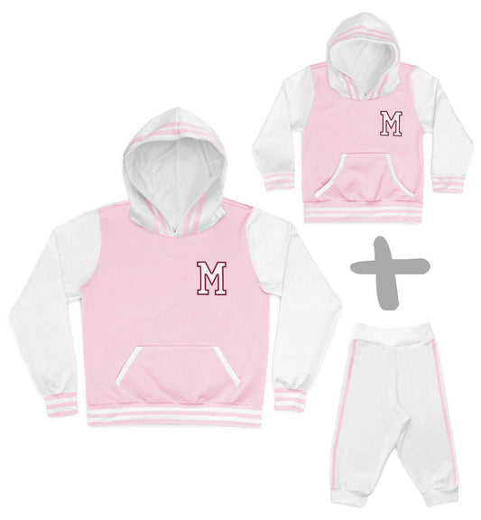 Tal Mãe Tal Baby Moletons College Rosa Personalizados - Mini Boo Store