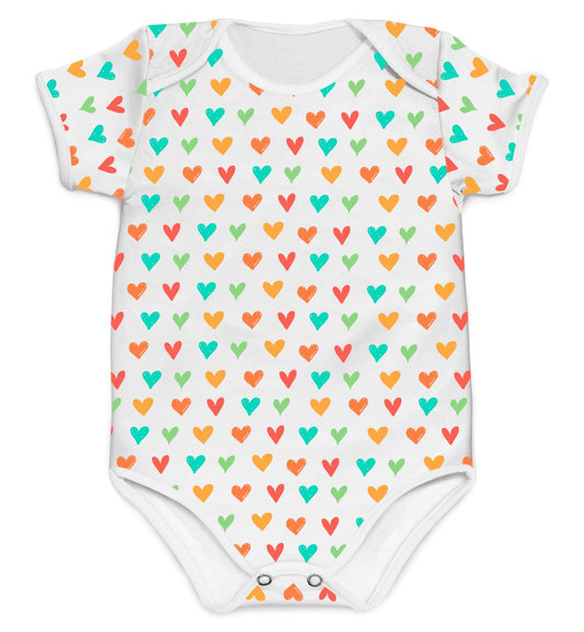 Body Coração da Mamãe Colorido - Mini Boo Store