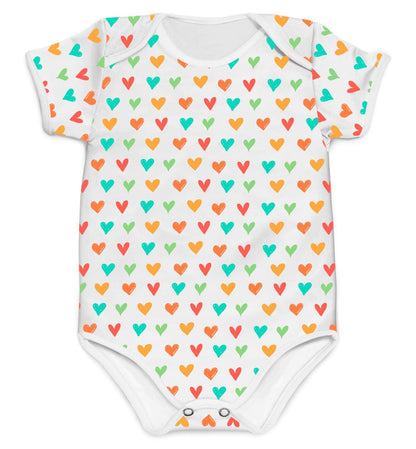 Body Coração da Mamãe Colorido - Mini Boo Store