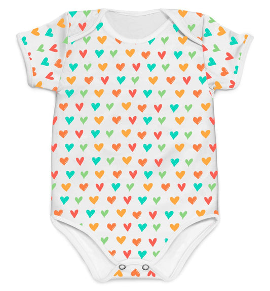 Body Coração da Mamãe Colorido - Mini Boo Store