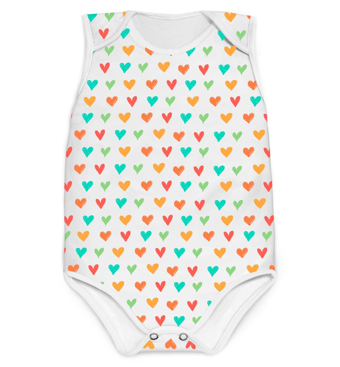 Body Coração da Mamãe Colorido - Mini Boo Store