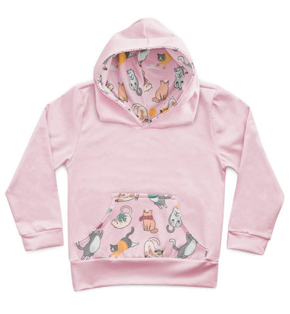 Conjunto Moletom + Calça Gatinhos Rosa - Mini Boo Store