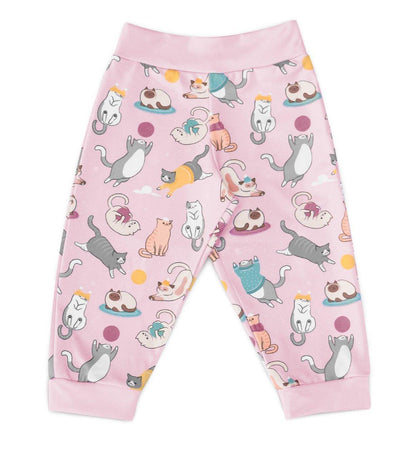 Conjunto Moletom + Calça Gatinhos Rosa - Mini Boo Store