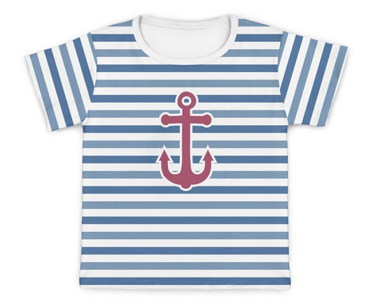 Camiseta Kids Âncora Pink - Mini Boo Store