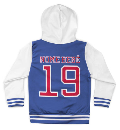 Tal Mãe Tal Baby Moletons College Azul Personalizados - Mini Boo Store