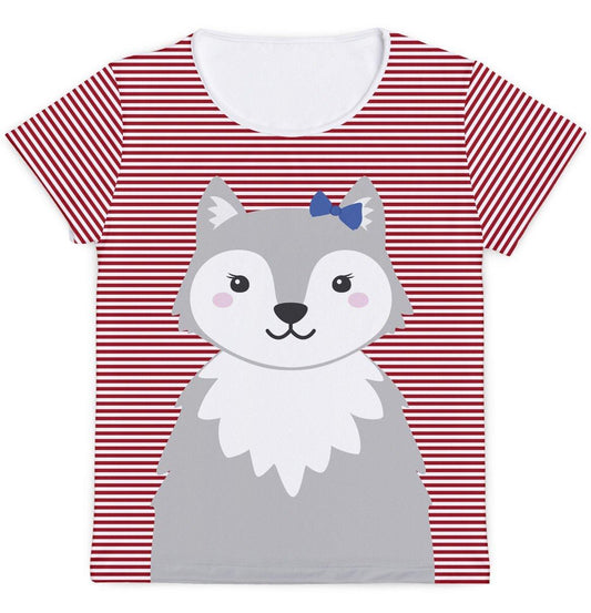 Camiseta Mamãe Lobinha Vermelha - Mini Boo Store