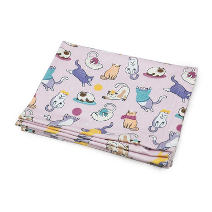 Mantinha Micro soft Gatinhos Rosa - Mini Boo Store