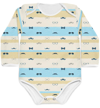 Body Mustache Azul - Mini Boo Store
