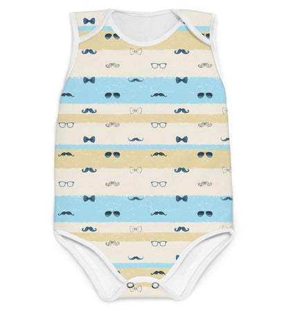 Body Mustache Azul - Mini Boo Store