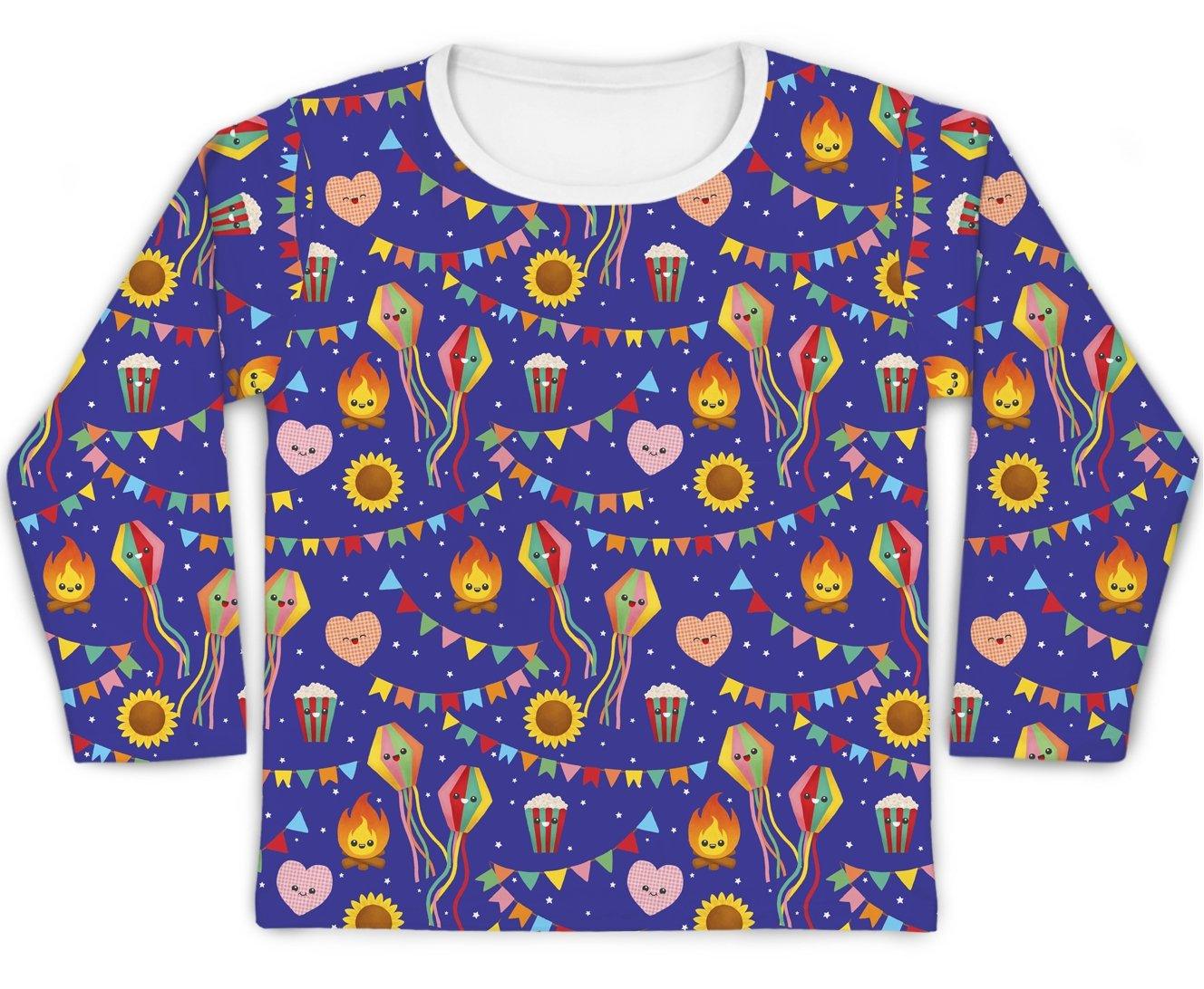 Camiseta Kids Bandeirinhas Menina - Mini Boo Store