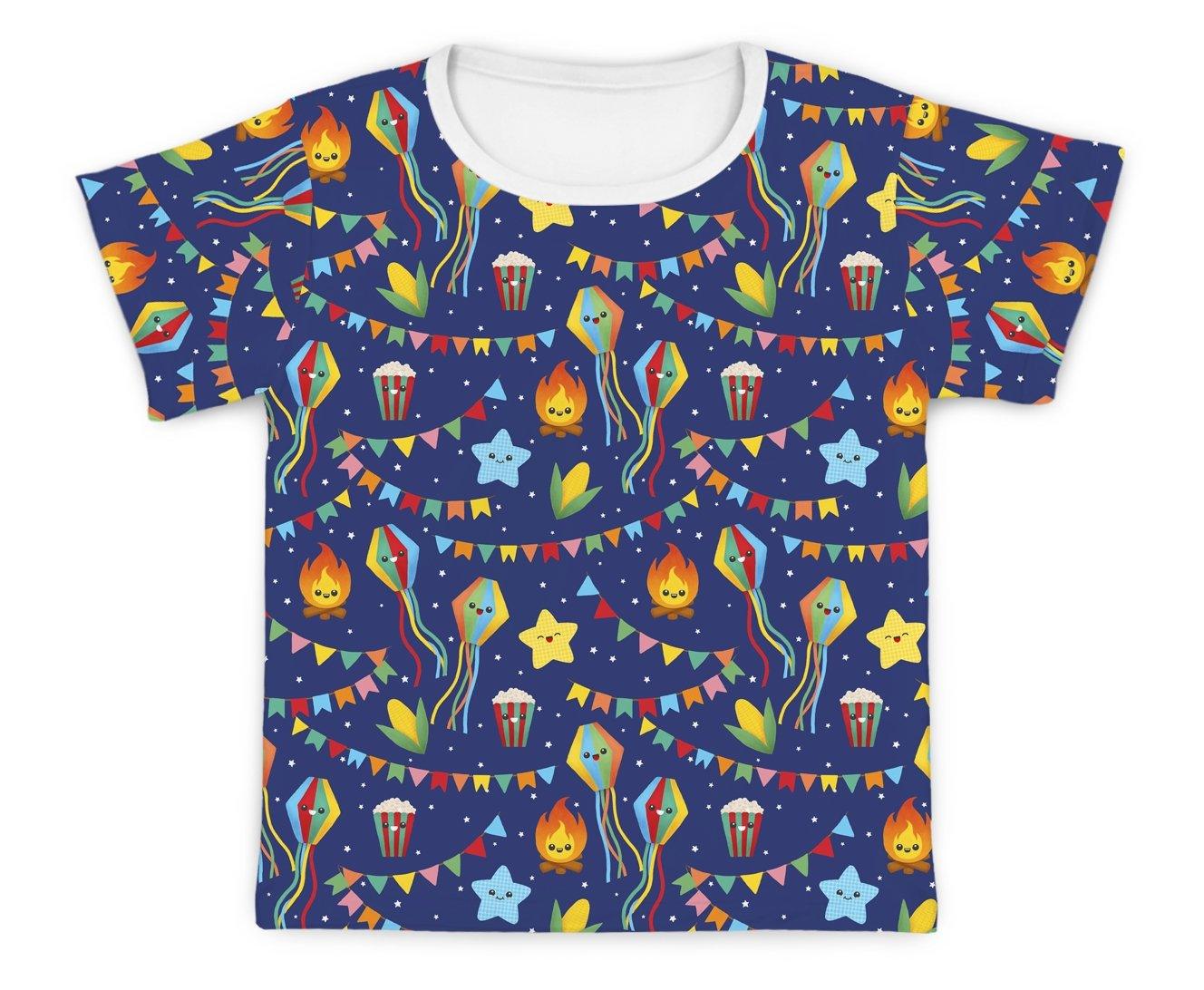 Camiseta Kids Bandeirinhas Menino - Mini Boo Store