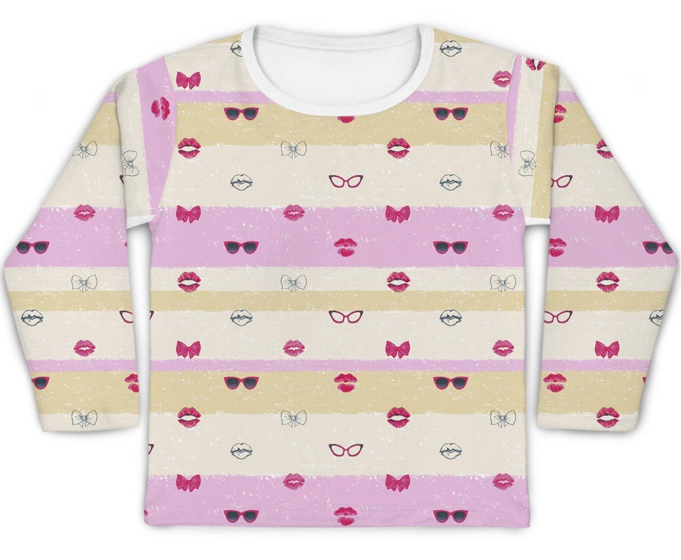 Camiseta Kids Mustache Rosa - Mini Boo Store