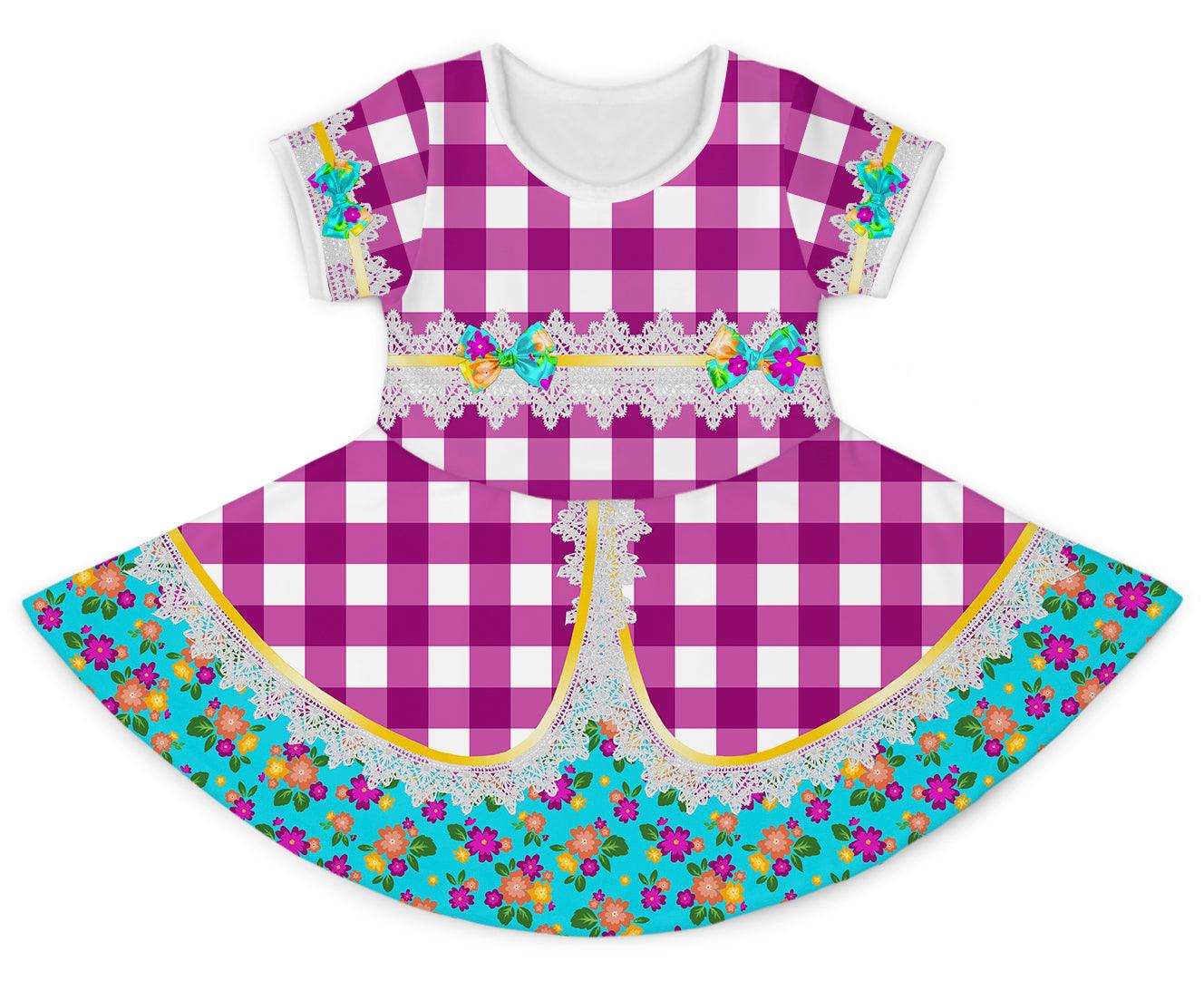 Vestido Caipira Flores - Mini Boo Store