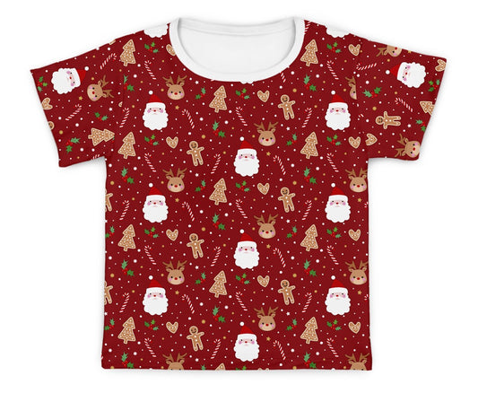 Camiseta Kids Natal vermelho