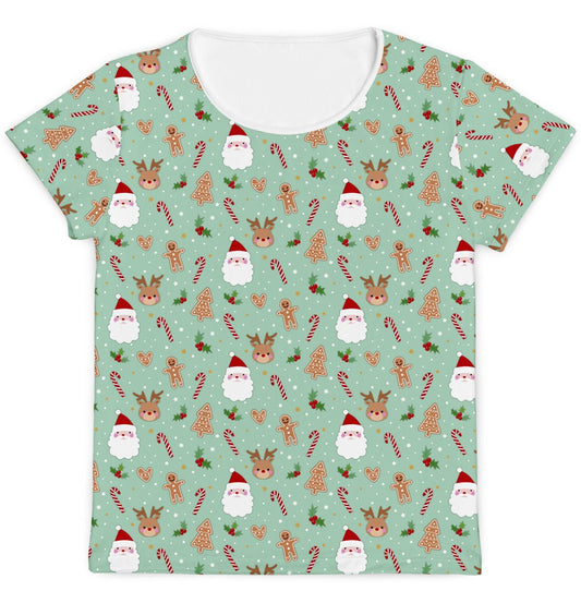Camiseta Mamãe Natal verde