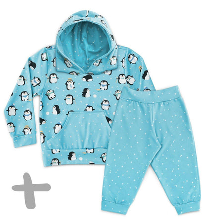 Conjunto Moletom + Calça Pinguins - Mini Boo Store