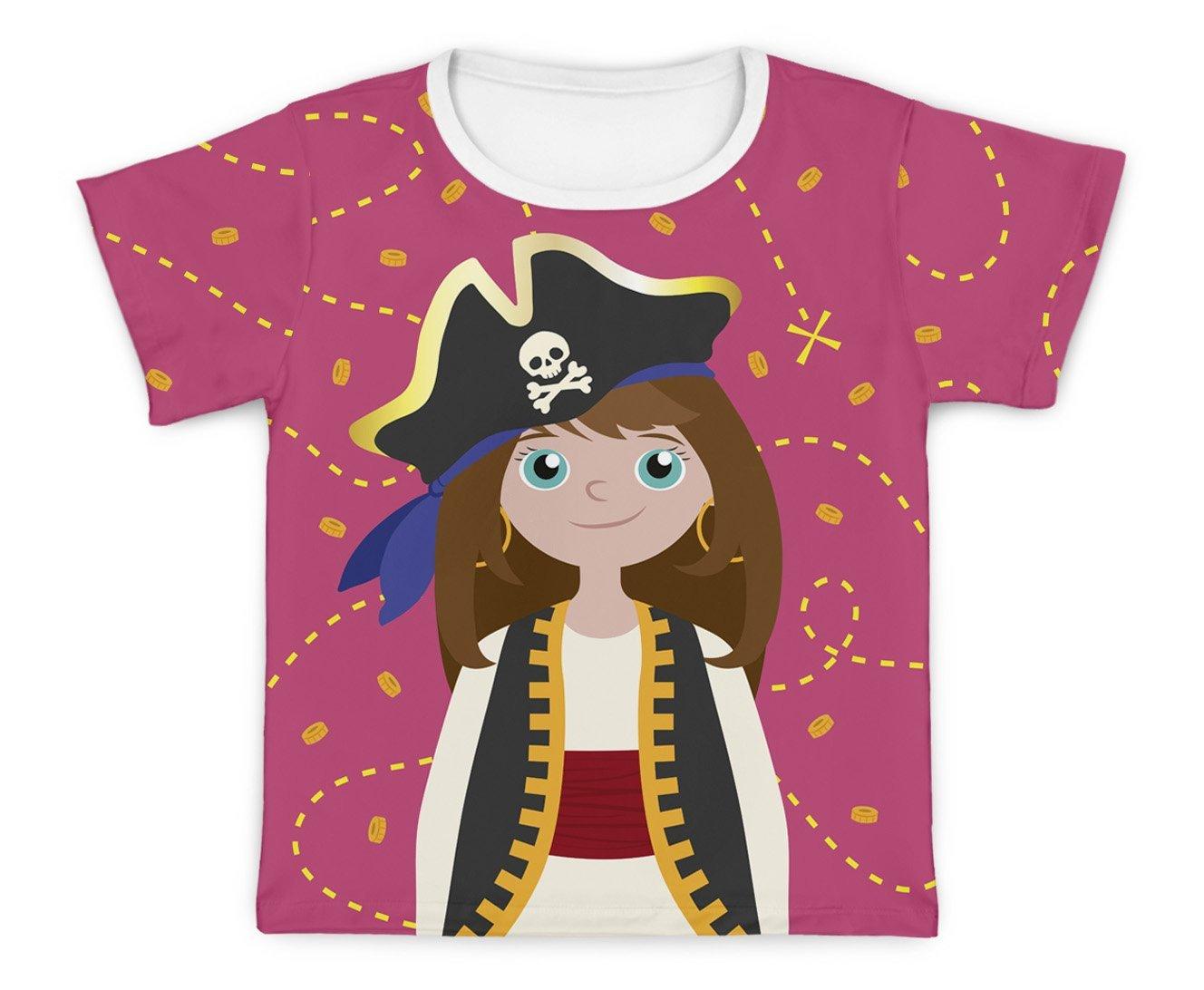 Camiseta Kids Pirata Menina - Mini Boo Store