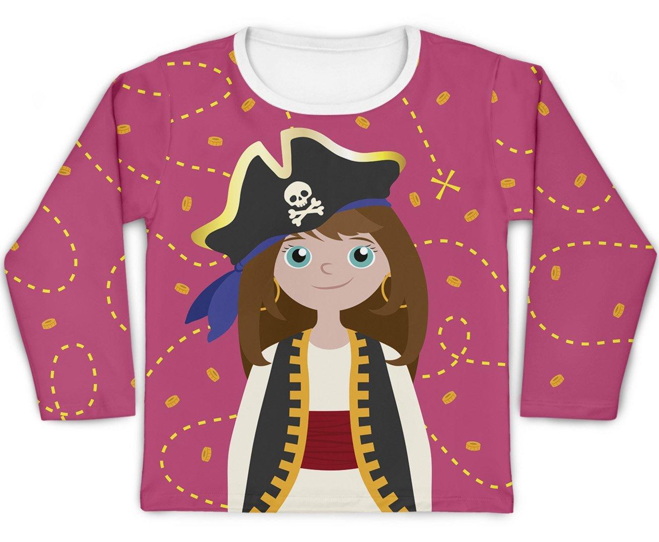 Camiseta Kids Pirata Menina - Mini Boo Store