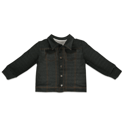 Jaqueta Fake Jeans Preto - Mini Boo Store