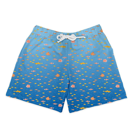 Shorts Infantil Peixinhos - Mini Boo Store