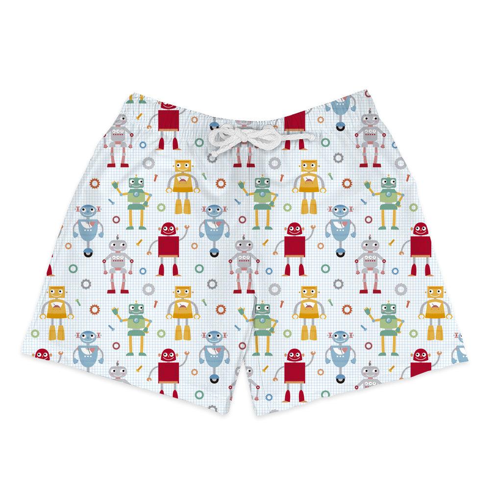 Shorts Infantil Robô - Mini Boo Store