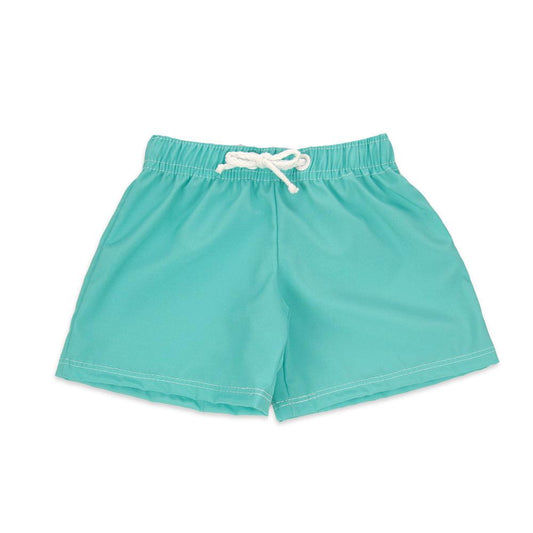 Shorts Infantil Liso Verde Água - Mini Boo Store