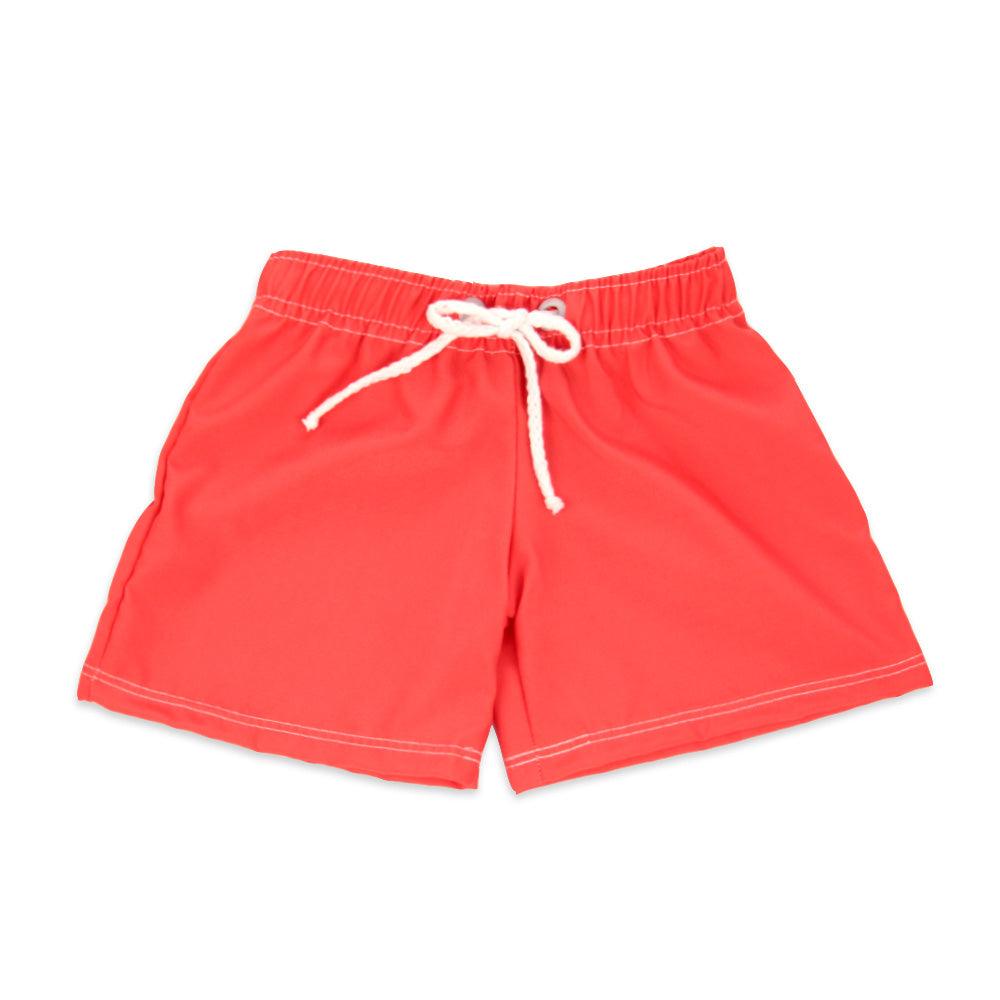 Shorts Infantil Liso Vermelho - Mini Boo Store