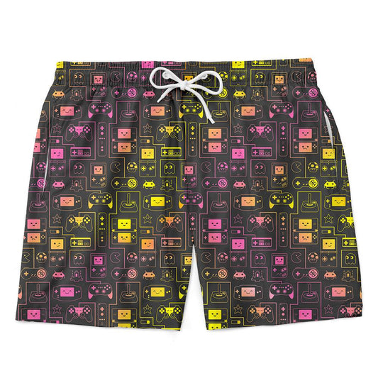 Shorts Papai Vídeo Game Rosa - Mini Boo Store