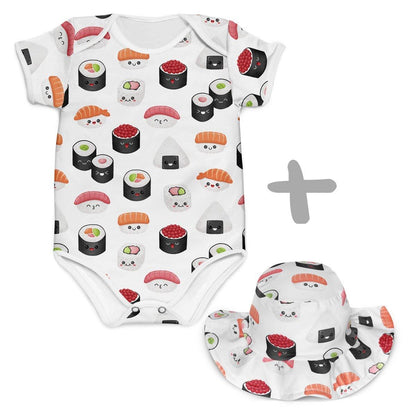 Combo Body + Chapéu Sushi - Mini Boo Store