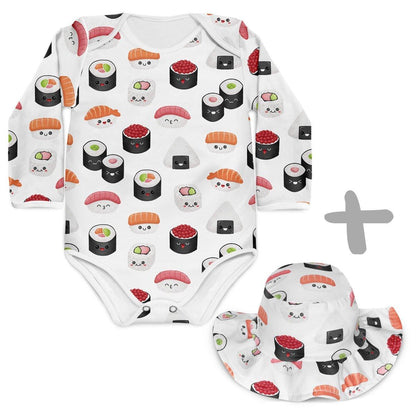 Combo Body + Chapéu Sushi - Mini Boo Store