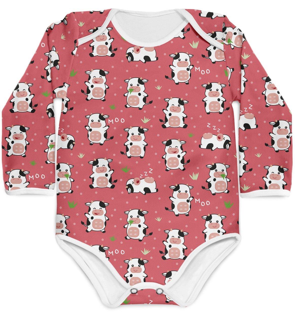 Body Vaquinhas Rosa - Mini Boo Store