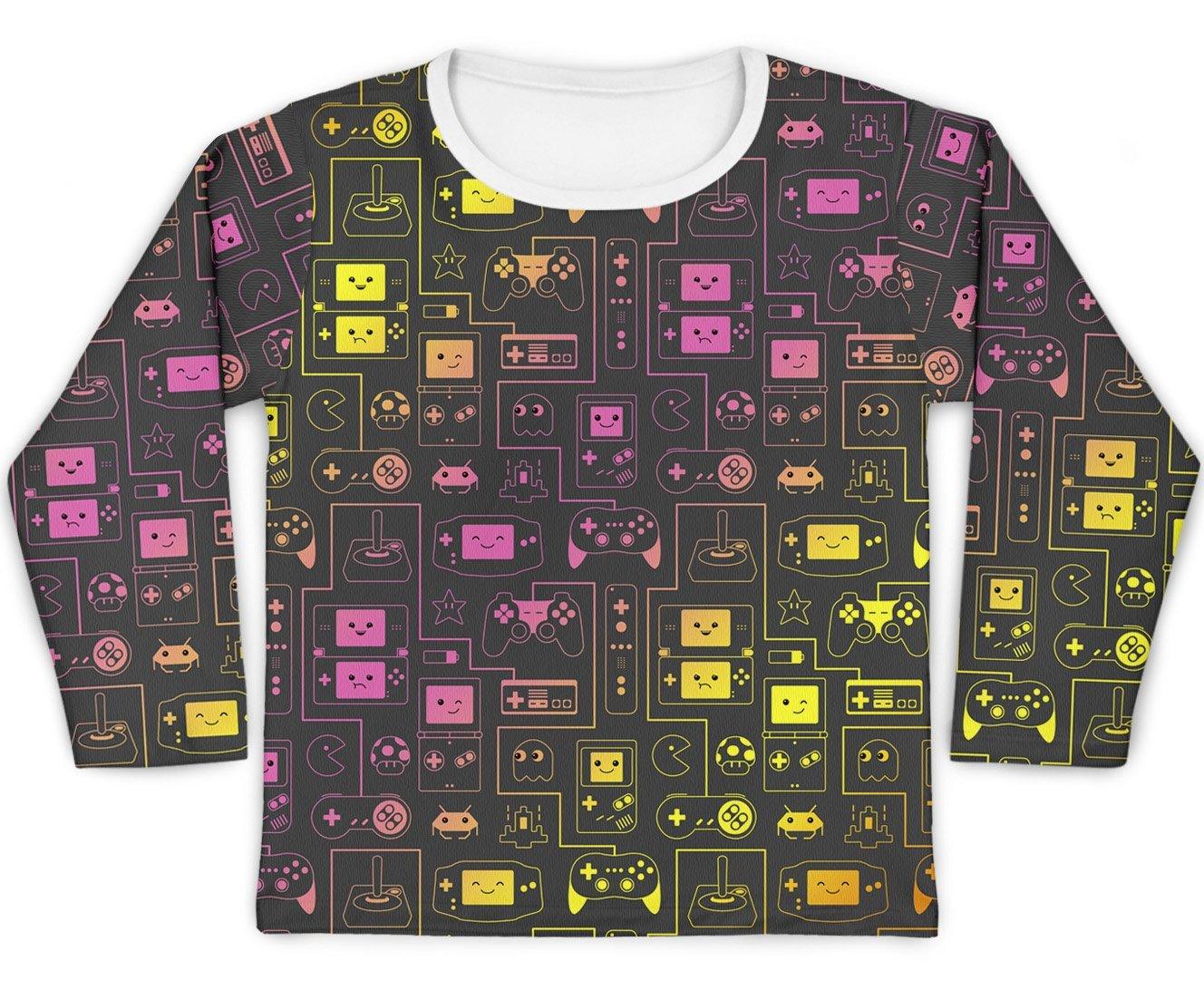 Camiseta Kids Vídeo Game Rosa - Mini Boo Store