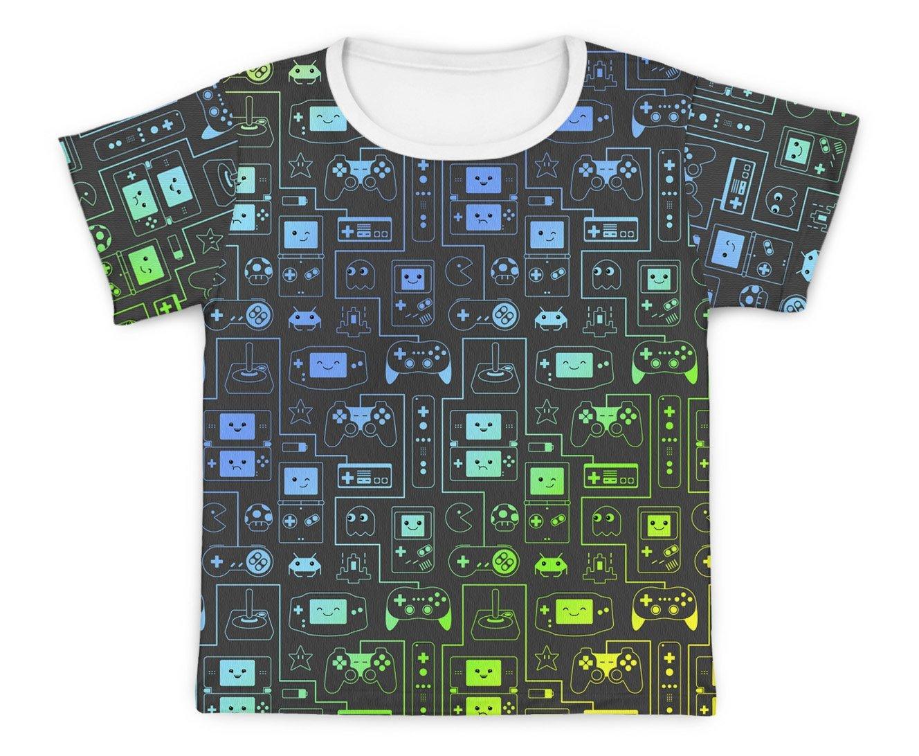 Camiseta Kids Vídeo Game Azul - Mini Boo Store