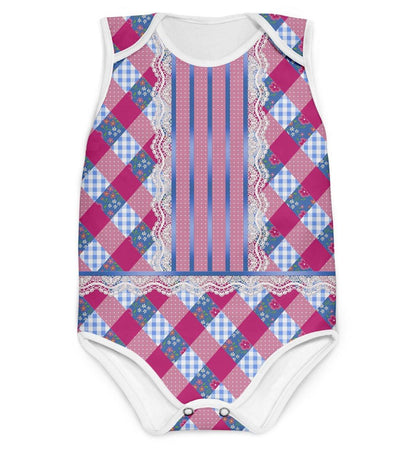 Combo Festa Junina Body + Saia Caipira Pink - Mini Boo Store