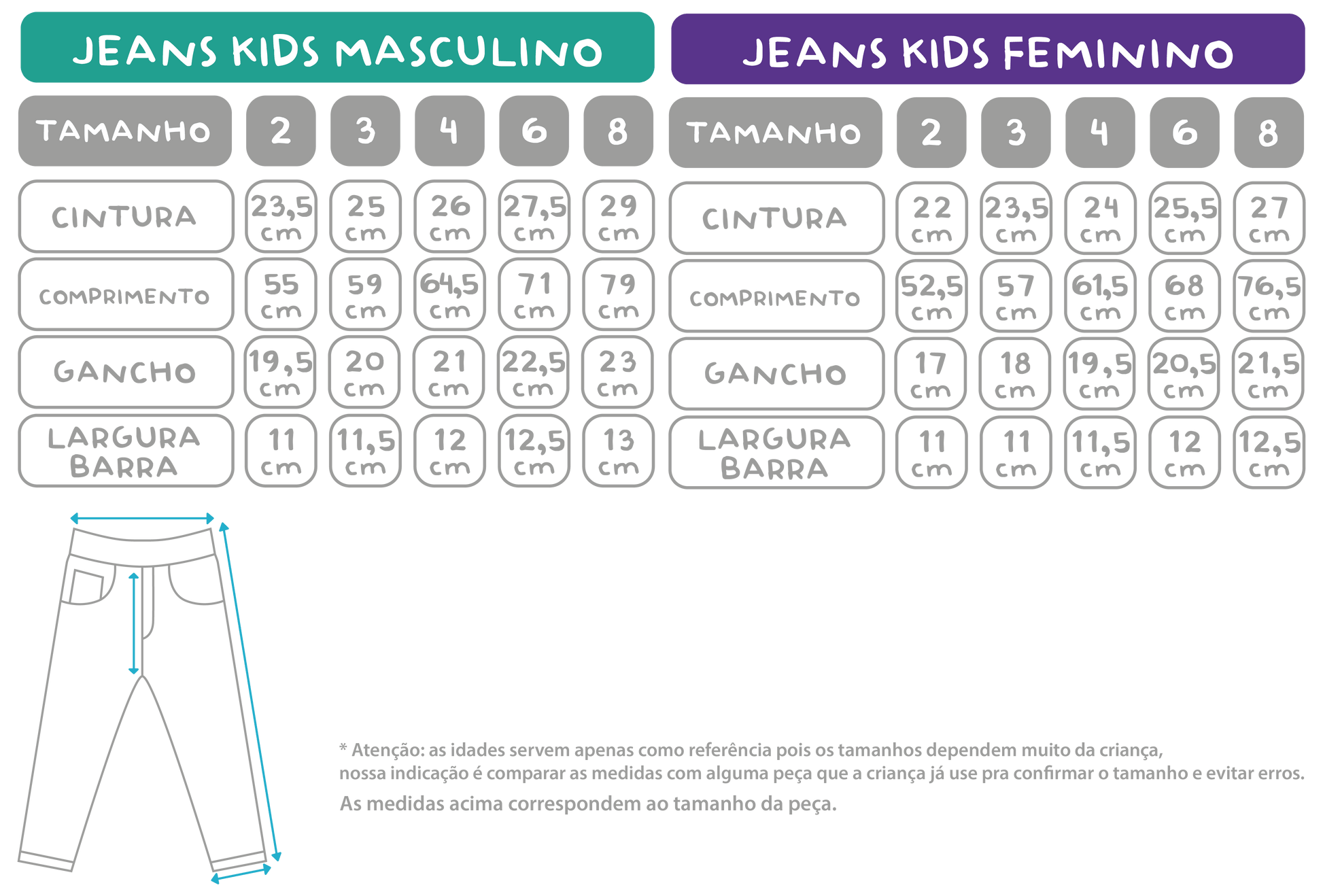 Jeans Fúcsia Kids MiniBoo - Mini Boo Store